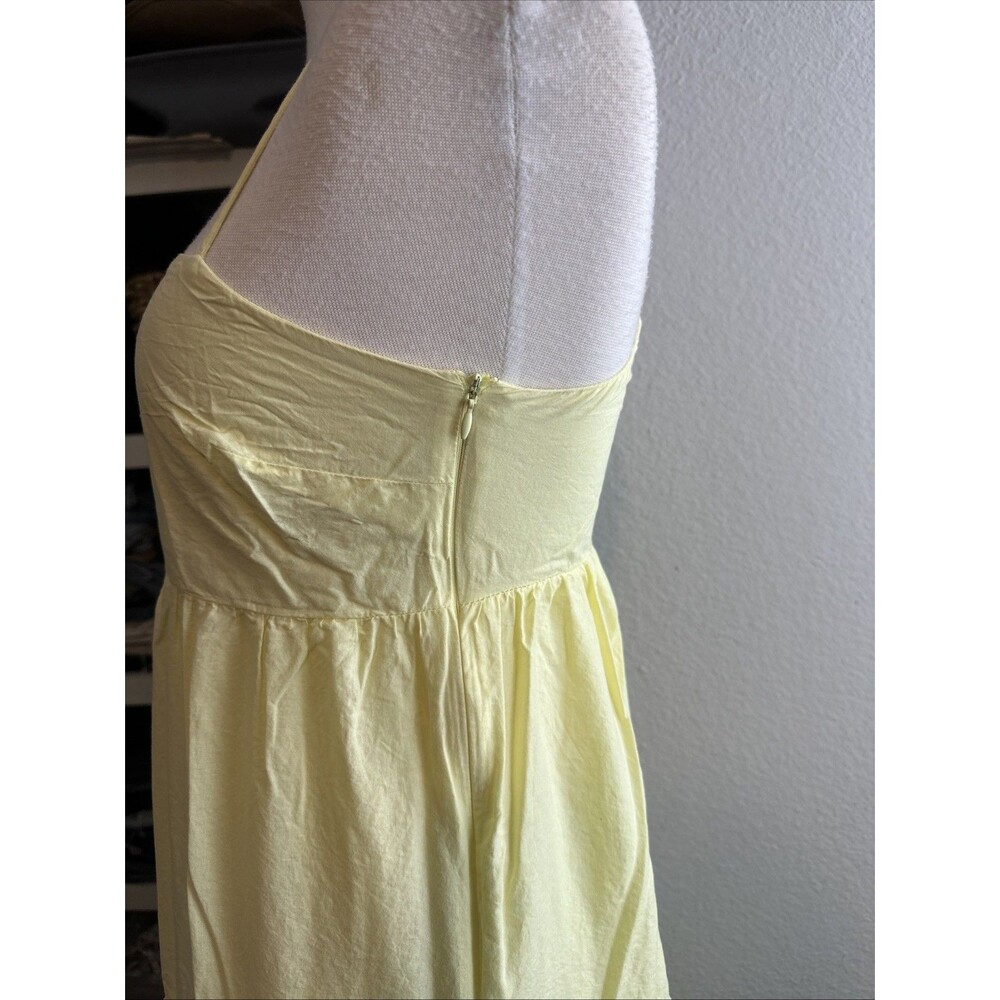 Zara Cotton Paneled Maxi Dress Sz Small - Picture 10 of 11